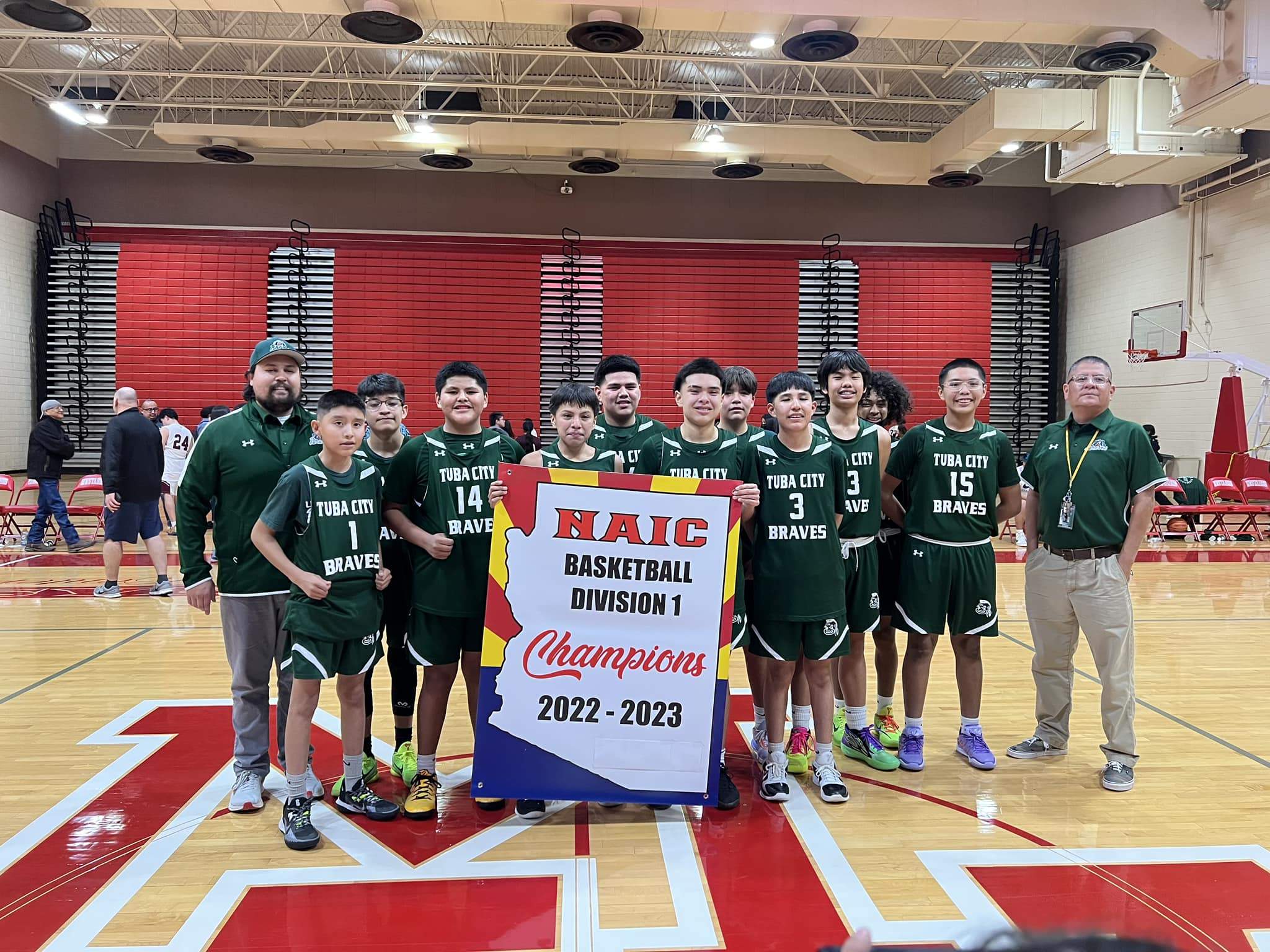 TCJHS Braves Boys 2022-2023 NAIC Basketball Division I Champions!